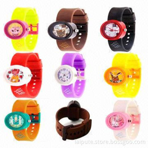 Silicone Watch, Alloy Case Inside, Silicone Wrapping and Band, Japan Quartz Movement